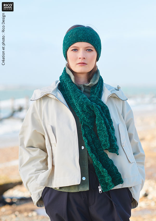 tricot bonnet écharpe mode