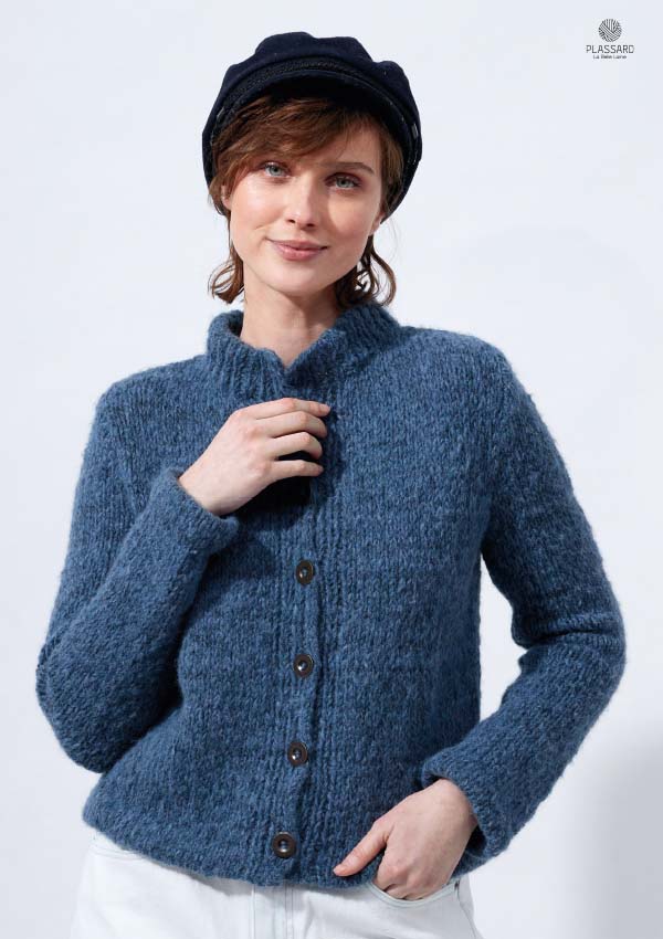 modèle gilet bleu