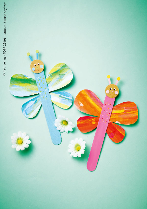 libellules en papier